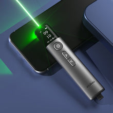 Load image into Gallery viewer, 32GB Green Light Multifunctional PPT Touch Laser Page Turning Pen Wireless Presenter, A9 Pro 32GB Green Light(Grey), A9 32GB Green Light(Blue)