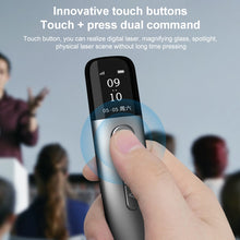 Load image into Gallery viewer, 32GB Green Light Multifunctional PPT Touch Laser Page Turning Pen Wireless Presenter, A9 Pro 32GB Green Light(Grey), A9 32GB Green Light(Blue)