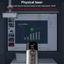 Load image into Gallery viewer, 32GB Green Light Multifunctional PPT Touch Laser Page Turning Pen Wireless Presenter, A9 Pro 32GB Green Light(Grey), A9 32GB Green Light(Blue)