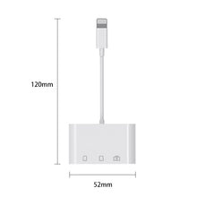 Load image into Gallery viewer, D-168 3 In 1 8 Pin OTG High-speed Card Reader, D-168