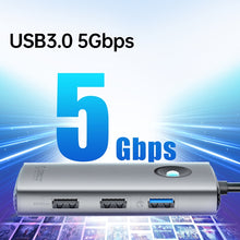 Load image into Gallery viewer, ORICO PW11-5P Type-C / USB-C 5-in-1 5Gbps Multifunction Docking Station, PW11-5P