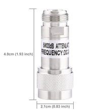 Load image into Gallery viewer, 5W 20dBi N Female to N Male DC-13GHz Frequency Gain Attenuator, 20dBi