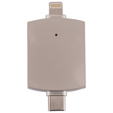 Load image into Gallery viewer, 4 in 1 8 Pin + USB-C / Type-C Male to USB 3.0 + USB Female OTG Card Reader