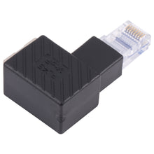 Load image into Gallery viewer, RJ45 Male to Female Converter 90 Degrees Extension Adapter for Cat5 Cat6 LAN Ethernet Network Cable, 90 Degrees Right