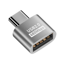 Load image into Gallery viewer, USB 2.0 Female to Type-C Male Adapter, USB 2.0 Female to Type-C Male