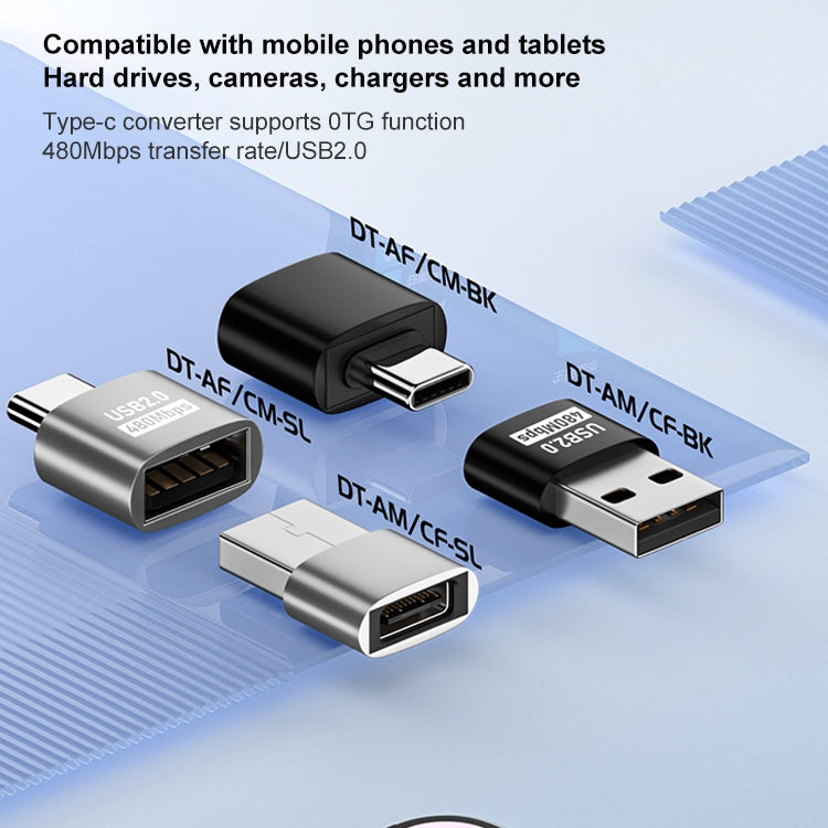 USB 2.0 Female to Type-C Male Adapter, USB 2.0 Female to Type-C Male