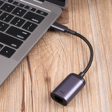 Load image into Gallery viewer, USB-C / Type-C Male to 100M RJ45 Female Adapter Cable, 100M RJ45 Female Cable