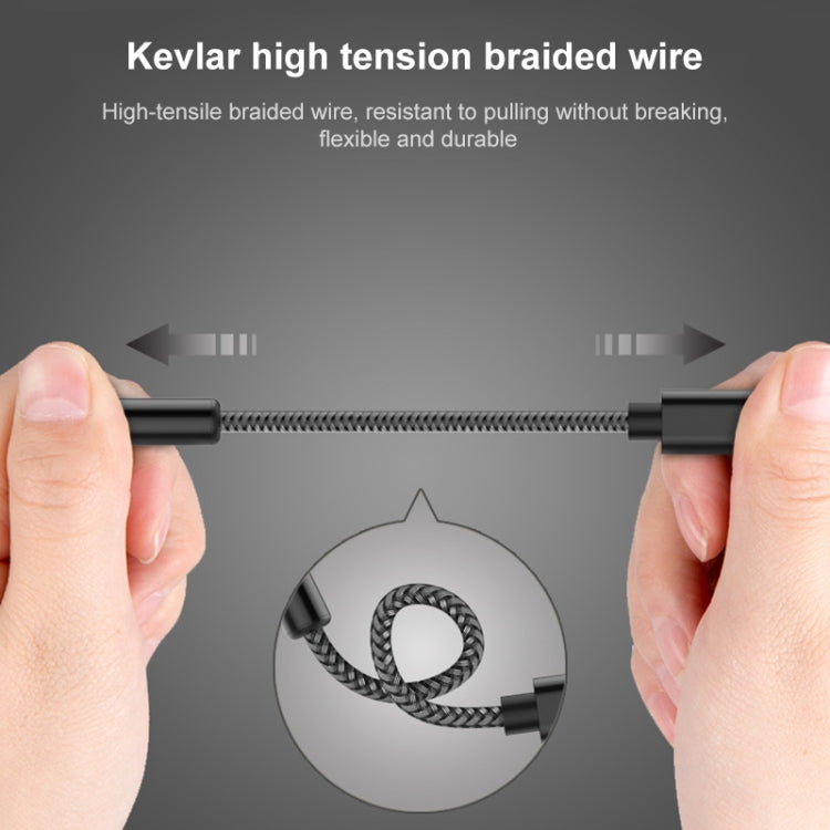 TA12-R2 USB-C / Type-C Male to 3.5mm Audio Female Single Crystal Copper Braid Earphone Adapter