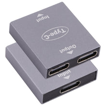 Load image into Gallery viewer, USB-C / Type-C Female to USB-C / Type-C Female 1 to 2 Converter, Type-C Female to Type-C Female