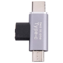 Load image into Gallery viewer, USB-C / Type-C Female to USB-C / Type-C Male + Micro USB Male Converter, Type-C Female to Type-C + Micro USB Male