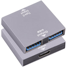 Load image into Gallery viewer, USB-C / Type-C Female to USB Female 1 to 2 Converter, Type-C Female to USB Female