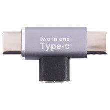 Load image into Gallery viewer, USB-C / Type-C Female to USB-C / Type-C Male + USB-C / Type-C Male Converter, Type-C Female to Type-C Male