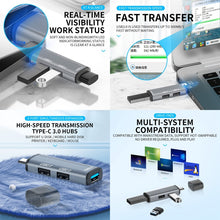 Load image into Gallery viewer, 3 Ports USB 2.0 x 2 + USB 3.0 to USB 3.0 HUB Adapter, USB2.0x2+USB3.0 to USB3.0