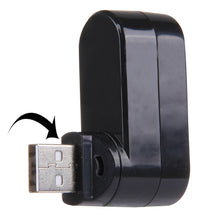 Load image into Gallery viewer, 180 Degree Rotation USB Head 3 Ports USB 2.0 Portable HUB