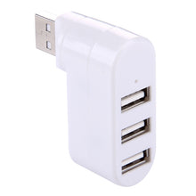 Load image into Gallery viewer, 180 Degree Rotation USB Head 3 Ports USB 2.0 Portable HUB
