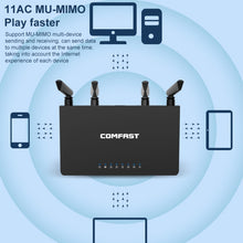 Load image into Gallery viewer, COMFAST CF-WR619AC V2 1200Mbps Dual Band Wireless Router, CF-WR619AC V2