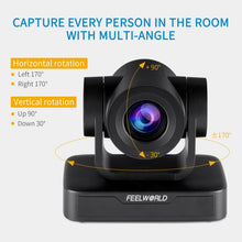 Load image into Gallery viewer, FEELWORLD USB10X 10X Optical Zoom 1080P USB PTZ Video Conference Camera, EU and US Plug, USB10X