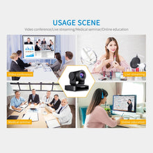 Load image into Gallery viewer, FEELWORLD USB10X 10X Optical Zoom 1080P USB PTZ Video Conference Camera, EU and US Plug, USB10X