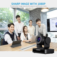 Load image into Gallery viewer, FEELWORLD USB10X 10X Optical Zoom 1080P USB PTZ Video Conference Camera, EU and US Plug, USB10X