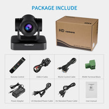 Load image into Gallery viewer, FEELWORLD USB10X 10X Optical Zoom 1080P USB PTZ Video Conference Camera, EU and US Plug, USB10X