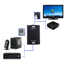 Load image into Gallery viewer, Optical Toslink Input to Coaxial RCA Output Digital Audio Converter Adapter, Optical Toslink Input