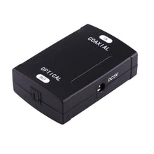 Load image into Gallery viewer, Coaxial RCA Input to Optical Toslink Output Digital Audio Converter Adapter, Coaxial RCA Input