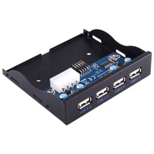 Load image into Gallery viewer, 3.5 inch Floppy Expansion Bay Front Panel 4 Ports USB 2.0 HUB  Adapter Connector