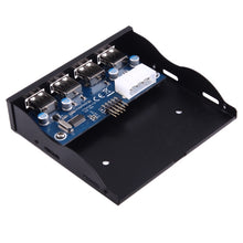 Load image into Gallery viewer, 3.5 inch Floppy Expansion Bay Front Panel 4 Ports USB 2.0 HUB  Adapter Connector