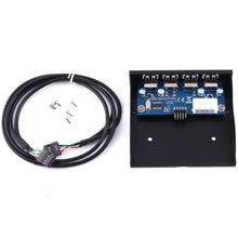 Load image into Gallery viewer, 3.5 inch Floppy Expansion Bay Front Panel 4 Ports USB 2.0 HUB  Adapter Connector