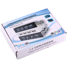 Load image into Gallery viewer, 3.5 inch Floppy Expansion Bay Front Panel 4 Ports USB 2.0 HUB  Adapter Connector