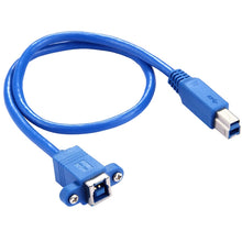 Load image into Gallery viewer, 50cm USB 3.0 B Female to B Male Connector Adapter Data Cable for Printer / Scanner, BF to BM, Length: 50cm
