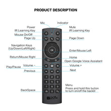 Load image into Gallery viewer, G20S Pro Voice Backlight Version 2.4G Air Mouse Remote Control, G20S Pro