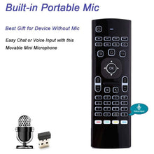 Load image into Gallery viewer, MX3-L Voice with Backlight 2.4GHz Fly Air Mouse Wireless Keyboard Remote Control, Voice with Backlit