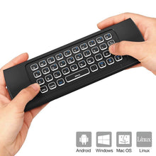 Load image into Gallery viewer, MX3-L Voice with Backlight 2.4GHz Fly Air Mouse Wireless Keyboard Remote Control, Voice with Backlit