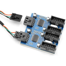 Load image into Gallery viewer, Rocketek HC427 9 Pin USB2.0 HUB Adapter One-to-Four Splitter Circuit Board, One-to-Four