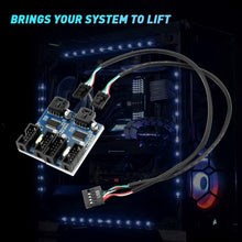 Load image into Gallery viewer, Rocketek HC427 9 Pin USB2.0 HUB Adapter One-to-Four Splitter Circuit Board, One-to-Four