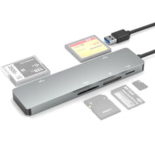 Load image into Gallery viewer, Rocketek CR308 USB3.0 Multi-function Card Reader CF / CFast / SD / MS / TF Card 5 in 1