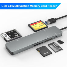 Load image into Gallery viewer, Rocketek CR308 USB3.0 Multi-function Card Reader CF / CFast / SD / MS / TF Card 5 in 1