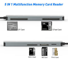Load image into Gallery viewer, Rocketek CR308 USB3.0 Multi-function Card Reader CF / CFast / SD / MS / TF Card 5 in 1