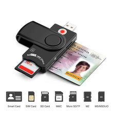 Load image into Gallery viewer, Rocketek SCR10 USB2.0 Smart Card / SD / TF / M2 / MS / SIM Card Reader, SCR10