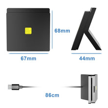 Load image into Gallery viewer, Rocketek CR319 USB 2.0 Smart Card / SIM 2 in 1 Card Reader