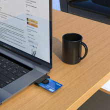 Load image into Gallery viewer, Rocketek CR318-C Type-C Smart Card / SIM / ID / CAC Card Reader, Type-C