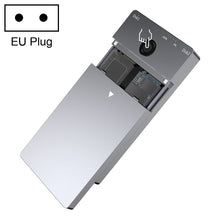 Load image into Gallery viewer, Rocketek ME921 USB3.1 Gen2 Dual M.2 Solid State Drive Box NVMe Docking Station, EU Plug, EU Plug