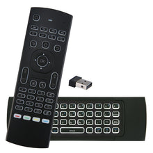 Load image into Gallery viewer, MX3-L White Backlit Version 2.4GHz Fly Air Mouse Wireless Keyboard Remote Control, White Backlit Version