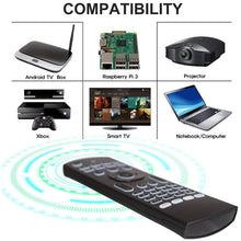 Load image into Gallery viewer, MX3-L White Backlit Version 2.4GHz Fly Air Mouse Wireless Keyboard Remote Control, White Backlit Version