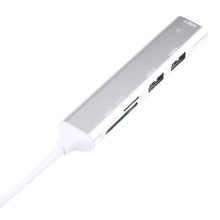 Load image into Gallery viewer, 5 in 1 USB-C / Type-C 3.1 to SD / TF Card Slot + 3 USB 3.0 Ports Multifunctional Docking Station HUB, USB-C / Type-C 3.1