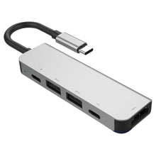 Load image into Gallery viewer, 5 in 1 HDMI + USB x 2 + PD x 2 to USB-C / Type-C HUB Adapter, HDMI + USB x 2 + PD x 2