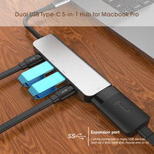 Load image into Gallery viewer, 5 in 1 HDMI + USB x 2 + PD x 2 to USB-C / Type-C HUB Adapter, HDMI + USB x 2 + PD x 2