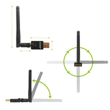 Load image into Gallery viewer, EDUP EP-DB1607 600Mbps 2.4GHz &amp; 5GHz Dual Band Wireless Wifi USB 2.0 Ethernet Adapter Network Card, EP-DB1607