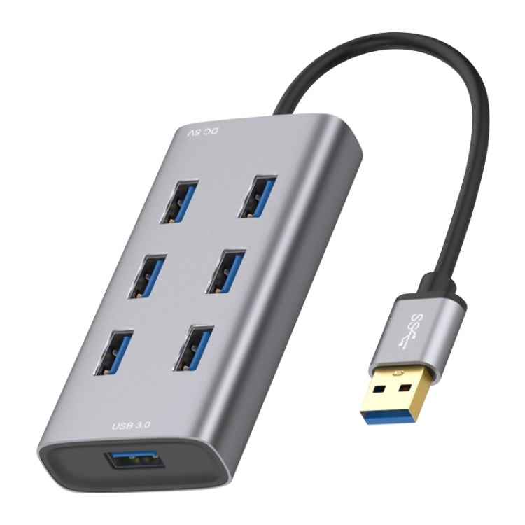 8108 7 Ports USB 3.0 to USB 3.0 HUB, Cable Length: 80cm, 8108